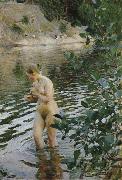 Anders Zorn huttrande flicka Sweden oil painting artist